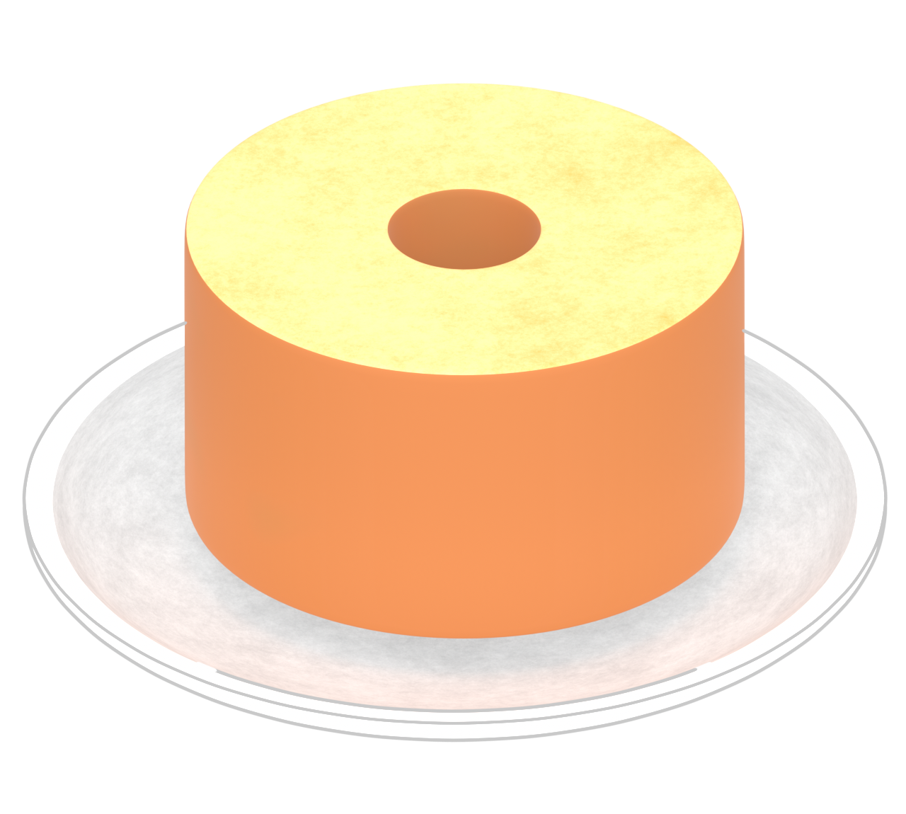 シフォンケーキのイラスト