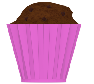 チョコチップマフィンのイラスト