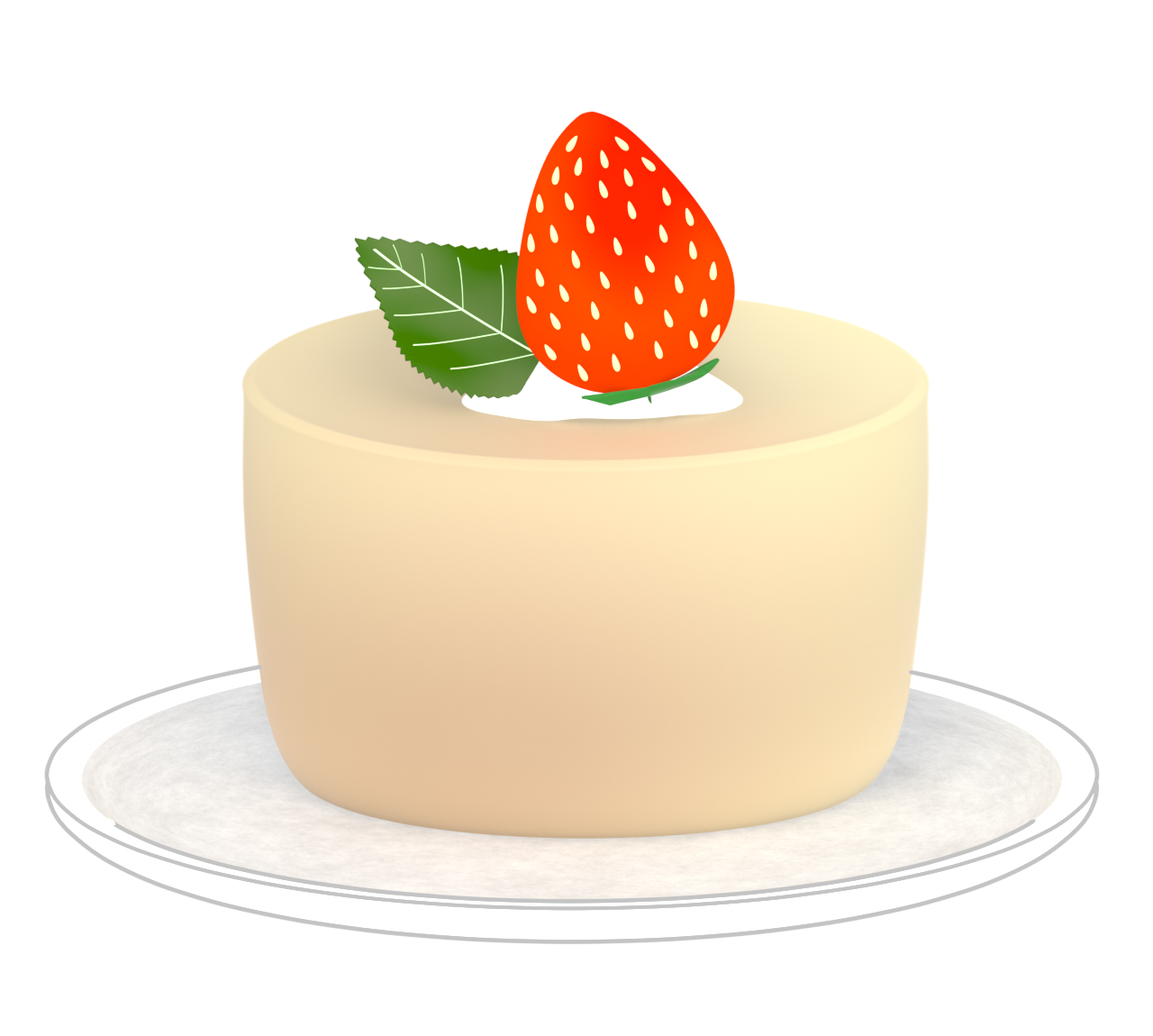 チョコレートムースのイラスト