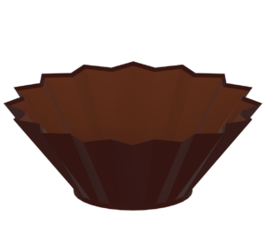 チョコ紙ケースのイラスト