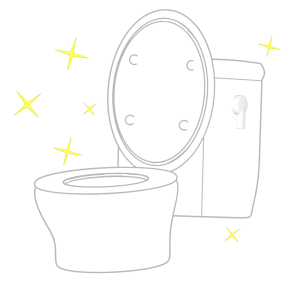 きれいなトイレのイラスト