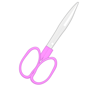 閉じたハサミのイラスト