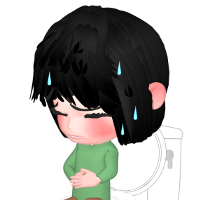 便秘のイラスト