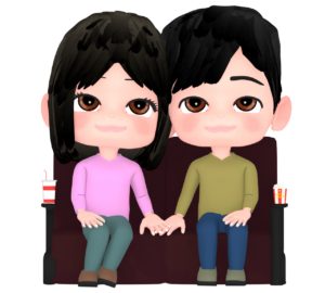 カップルシートのイラスト