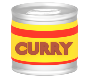 カレー缶のイラスト