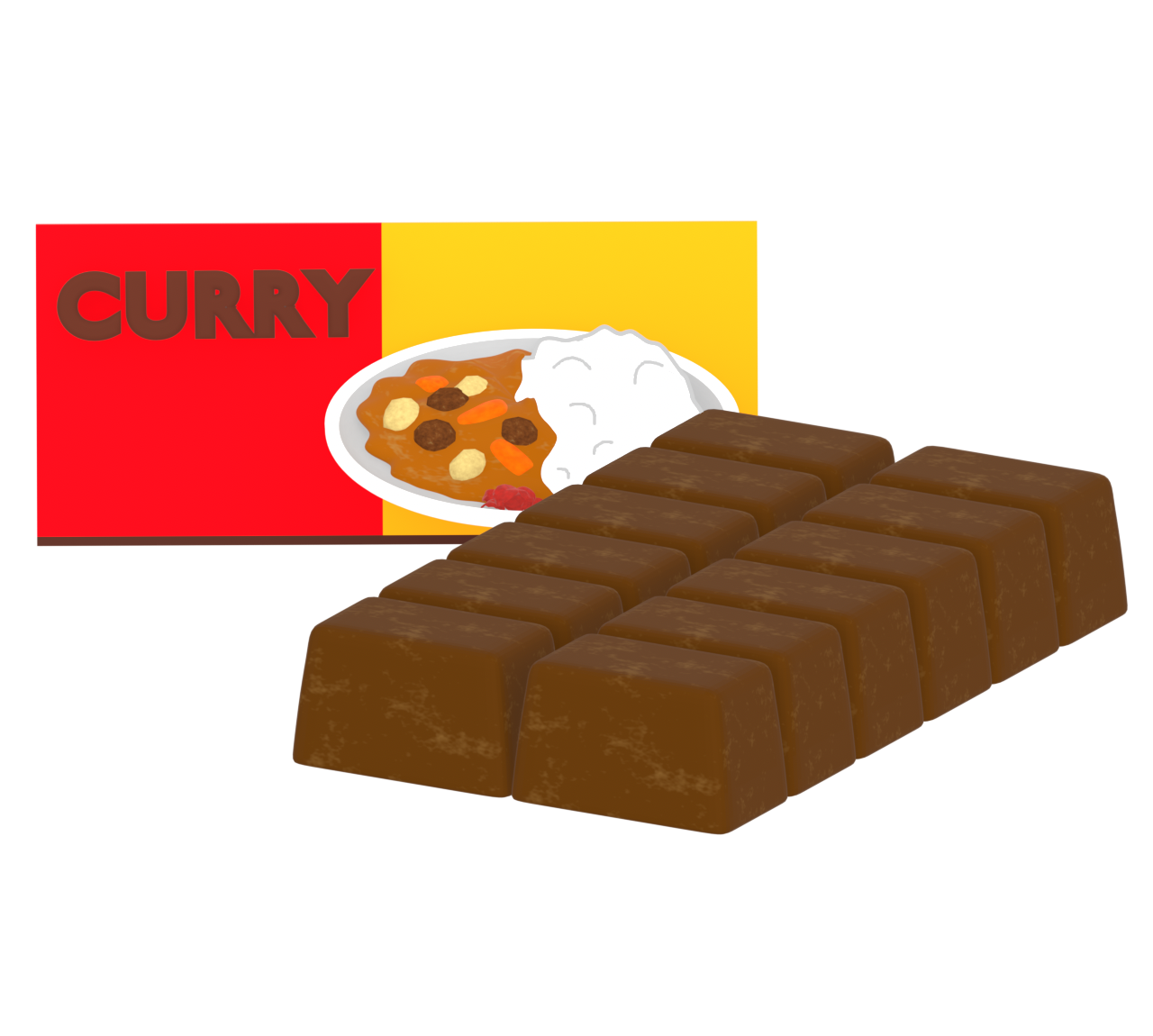 カレールーのイラスト