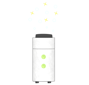 かわいい空気清浄機のイラスト