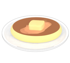 かわいいホットケーキのイラスト