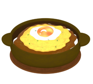 焼きカレーのイラスト