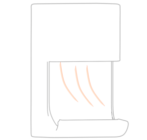 ハンドドライヤーのイラスト