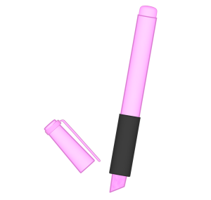 蛍光ペンのイラスト