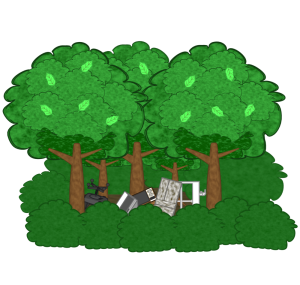 不法投棄のイラスト