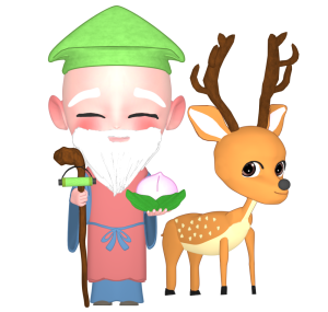 寿老人のイラスト