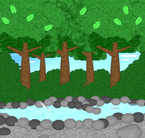 河原のイラスト