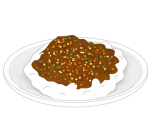 キーマカレーのイラスト