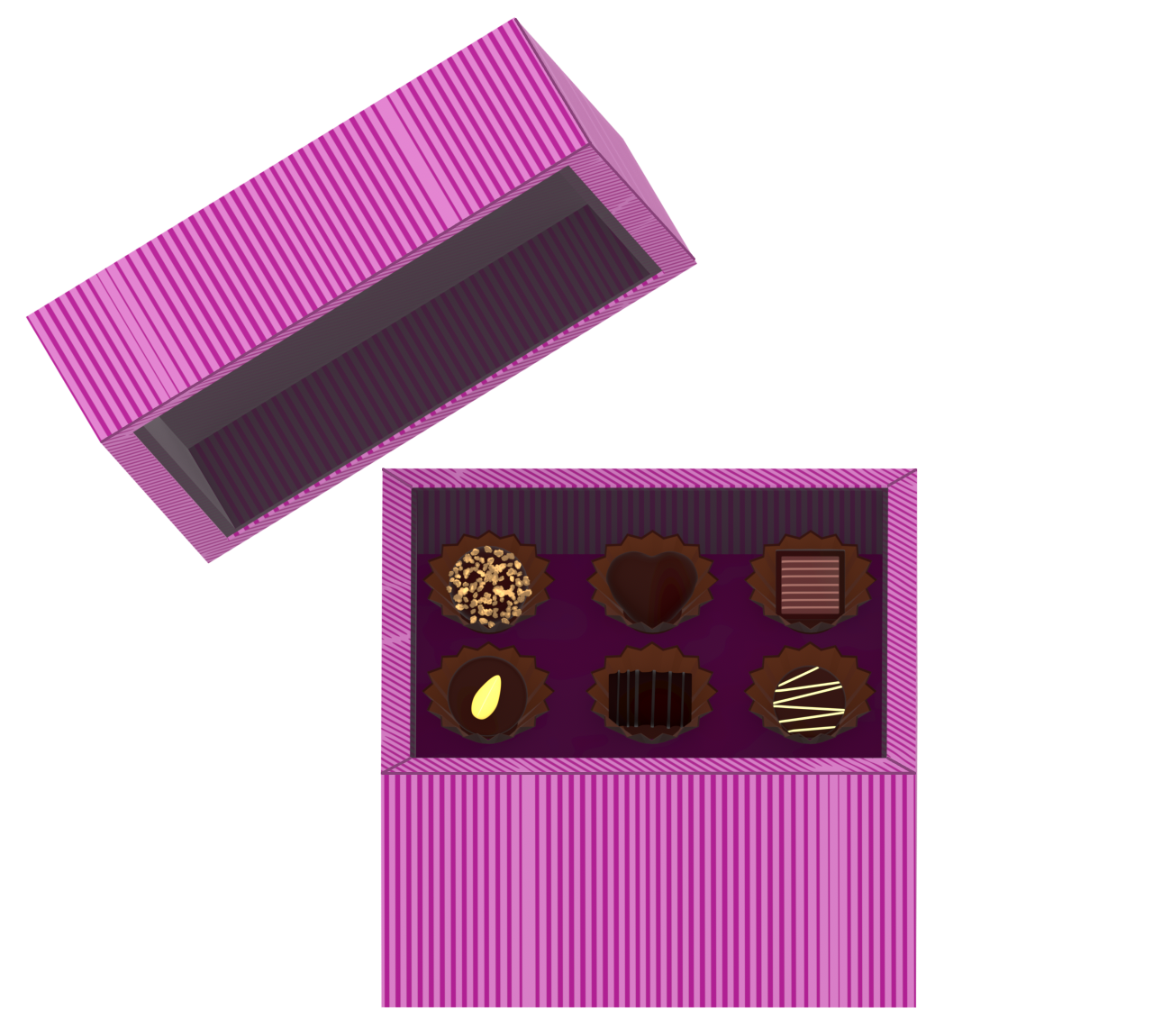 高級チョコレートのイラスト