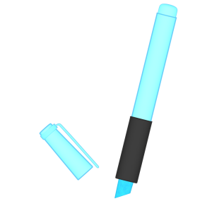 マーカーペンのイラスト