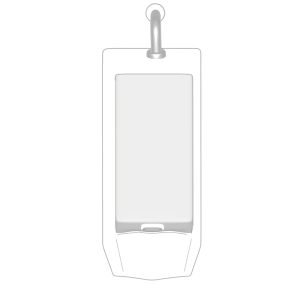 男性用小便器のイラスト