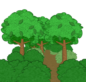 山道のイラスト