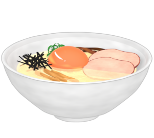 油そばのイラスト