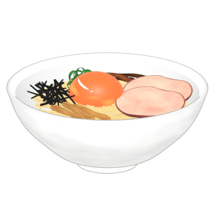 油そばのイラスト