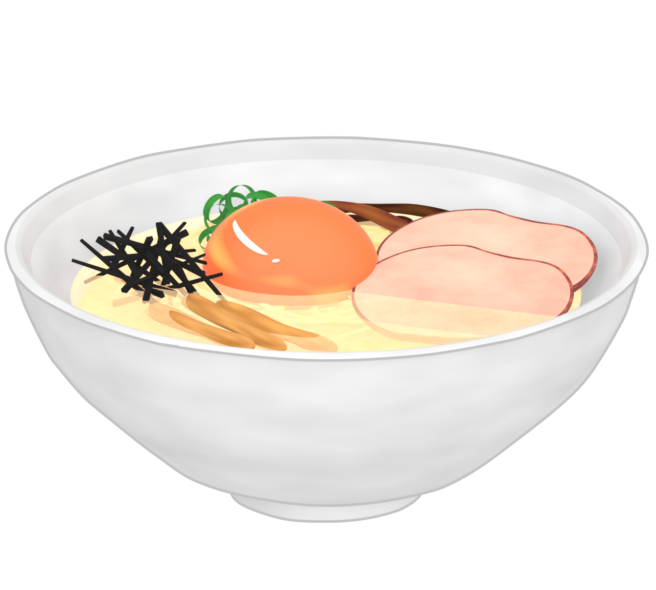 油そばのイラスト