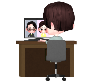 オンライン会議のイラスト