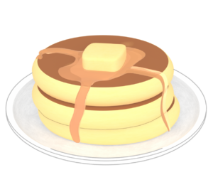 パンケーキのイラスト