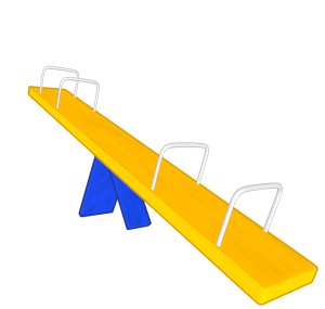 公園のシーソーのイラスト