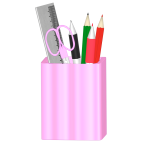 鉛筆立てのイラスト