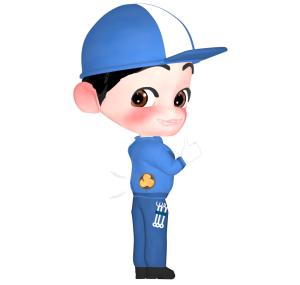 ファン付き空調服を着る人のイラスト