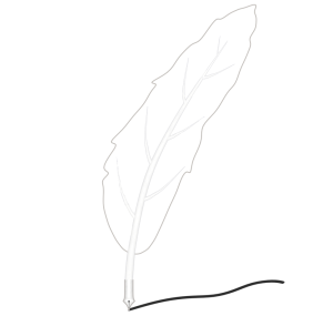 羽根ペンのイラスト