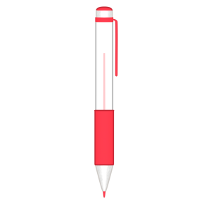 赤ボールペンのイラスト