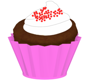 レッドベルベットケーキのイラスト