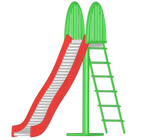 ローラー滑り台のイラスト