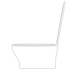 横から見たトイレのイラスト