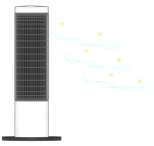 おしゃれな空気清浄機のイラスト