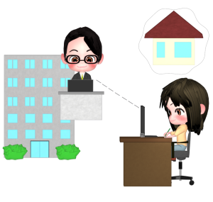 テレワークのイラスト
