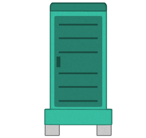 仮設トイレのイラスト