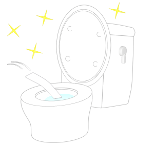 トイレクリーナーのイラスト