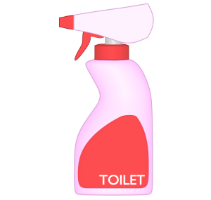 トイレ用洗剤のイラスト