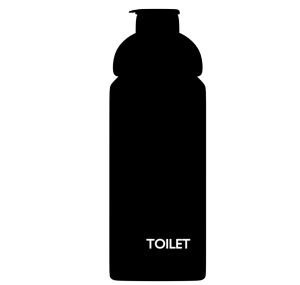 トイレ用液体洗剤のシルエット