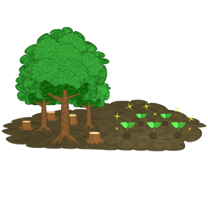 植樹のイラスト