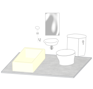 ユニットバスのイラスト