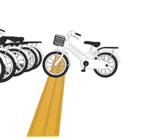 放置自転車のイラスト