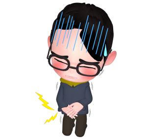 腹痛のイラスト