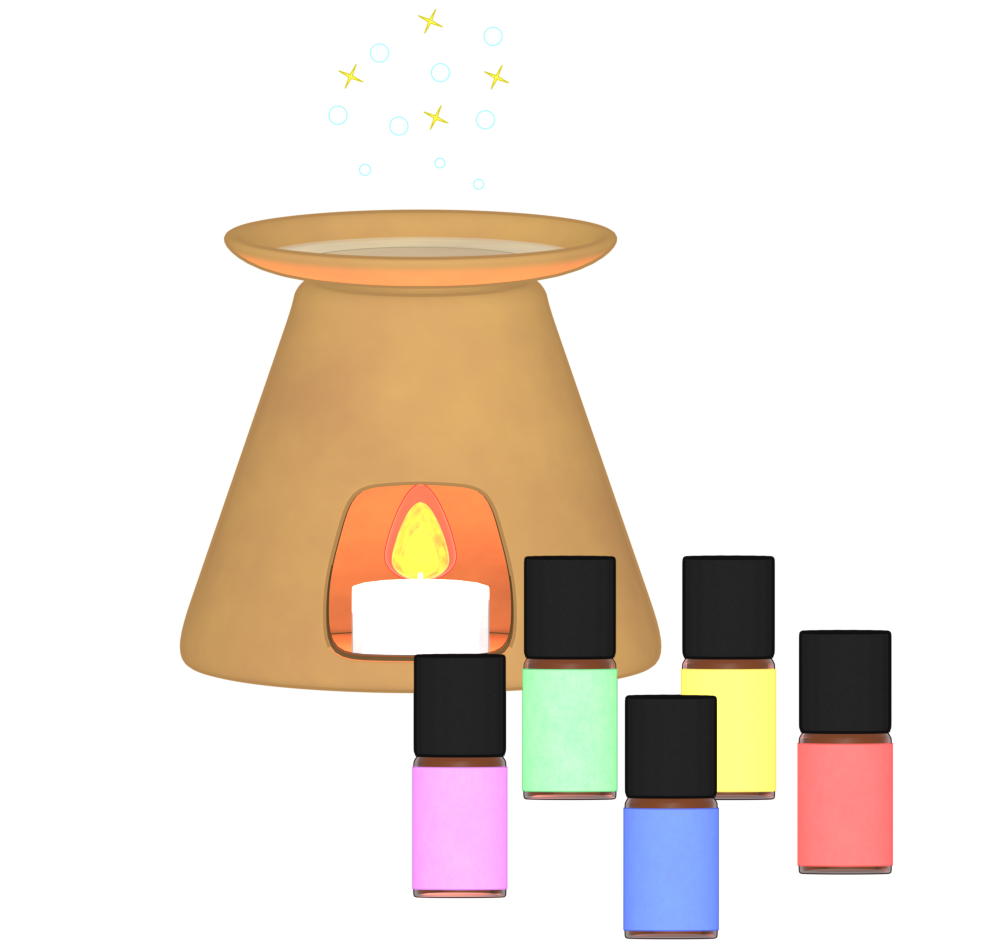 アロマセラピーのイラスト