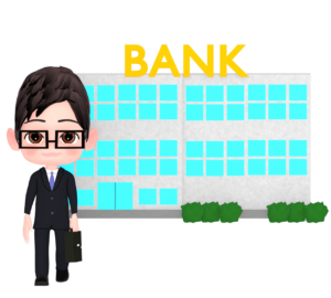 銀行員のイラスト