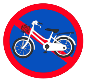 自転車の放置を禁止するイラスト