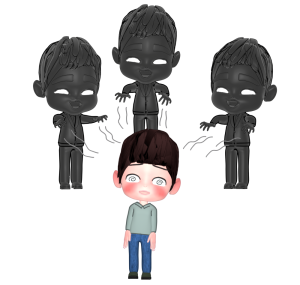 洗脳される人のイラスト